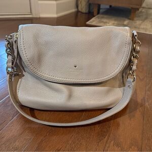 Kate Spade  Cream Leather Shoulder Bag